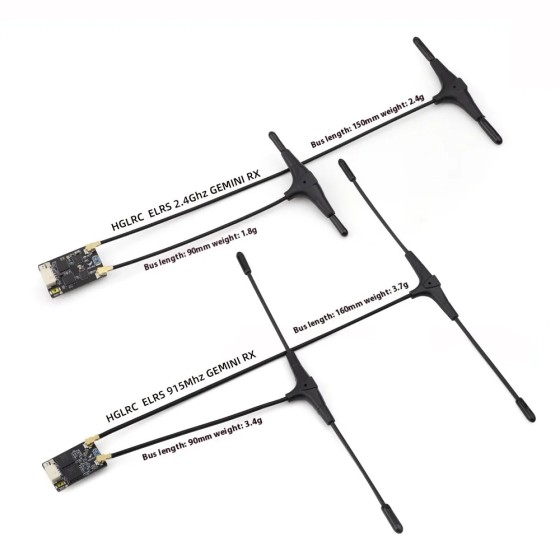 Original HGLRC ELRS Dual 2.4G/915Mhz True Diversity Long Range RC DIY Parts Plastic Drones Accessories